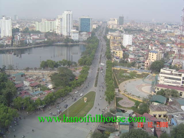 Ba Dinh apartment for rent. This 3 bedroom, fully furnished, beautiful view